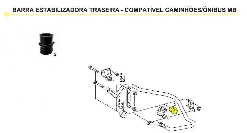 Bucha Barra Estabilizadora Traseira  710 914 914c 915