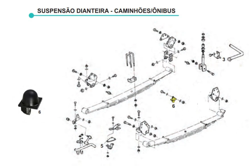 Batente Suspensão Dianteira Cargo