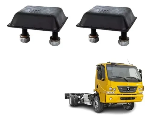 Kit Com 2 Batentes De Mola Traseira Mercedes Accelo