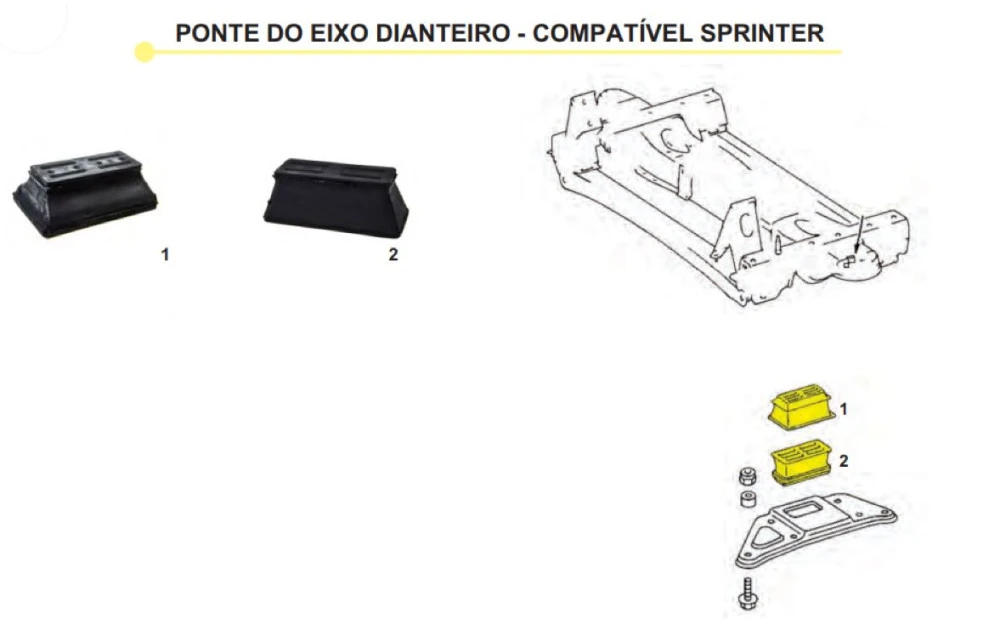 Kit Separador de Mola Dianteira Sprinter